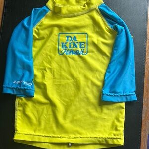 Dakine Kids Swim Shirt - Yellow and Blue